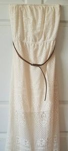 Strapless maxi dress